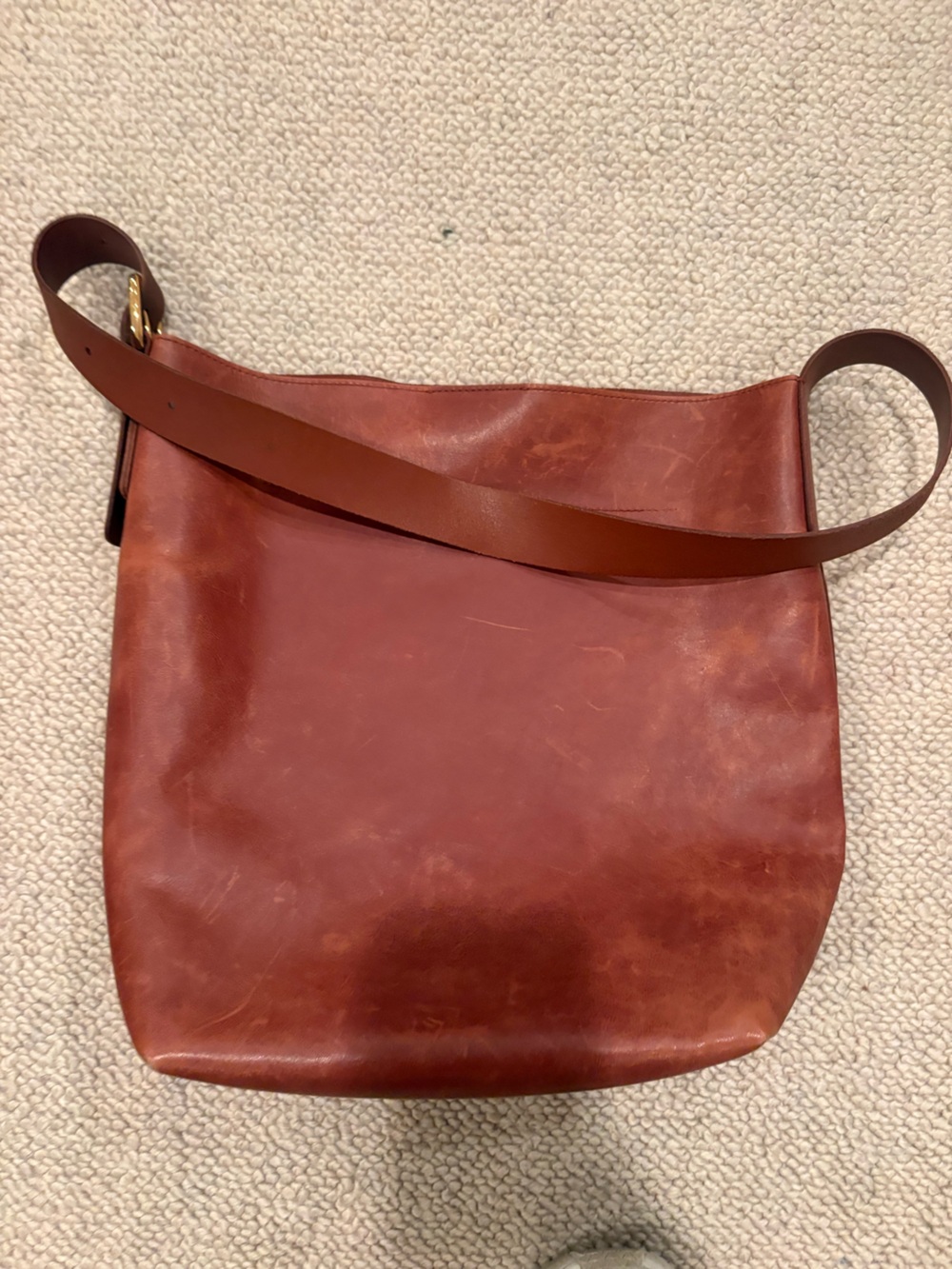 Madewell Leather Crossbody Bag in Brown NWT
